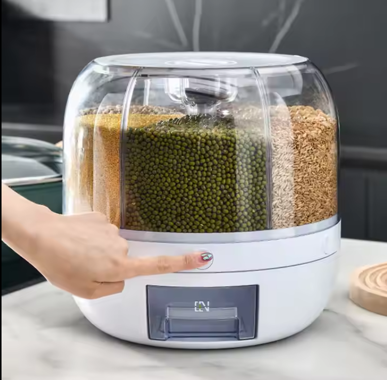 Dispensador redondo para granos y cereal