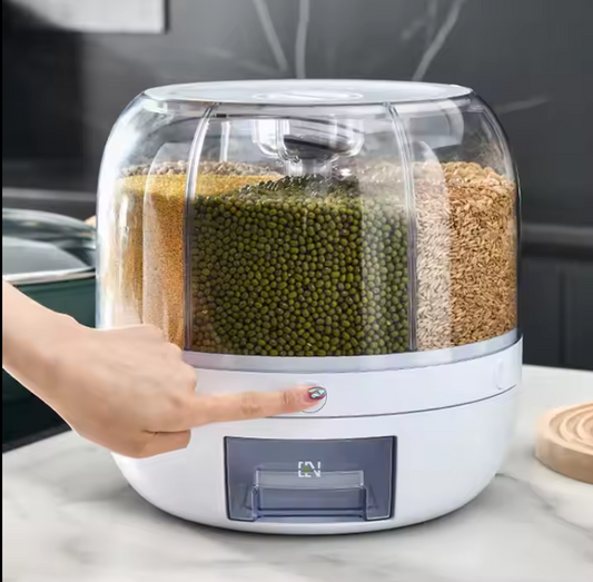 Dispensador redondo para granos y cereal