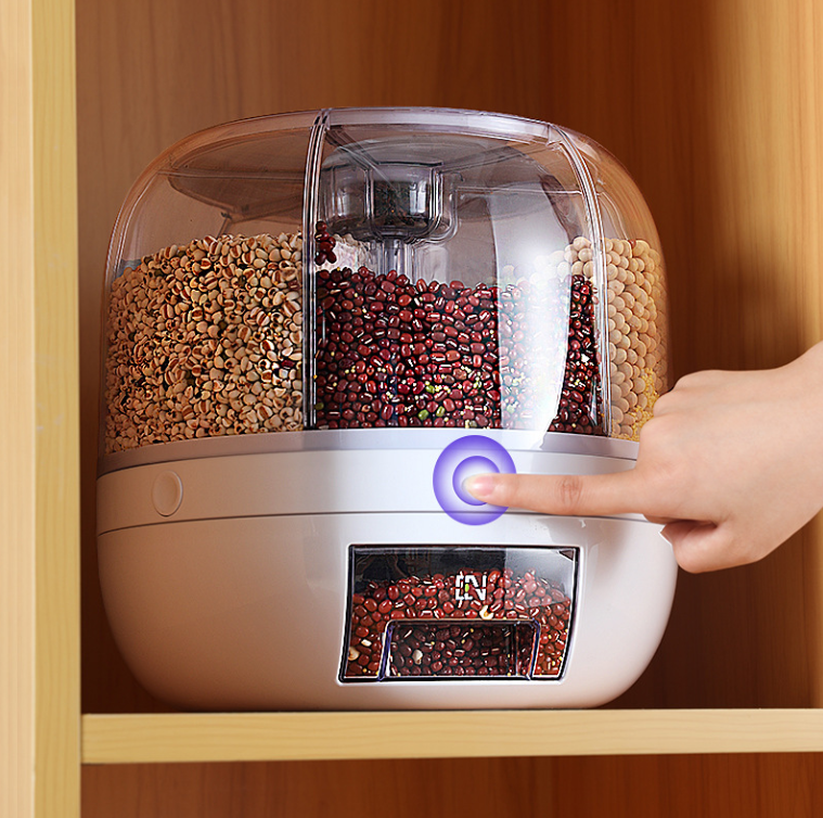 Dispensador redondo para granos y cereal