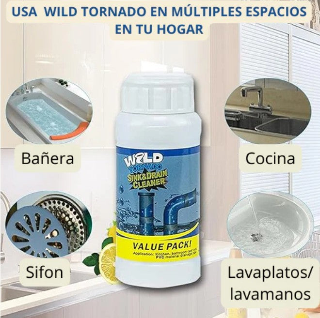 Wild Tornado Destapa Cañerias