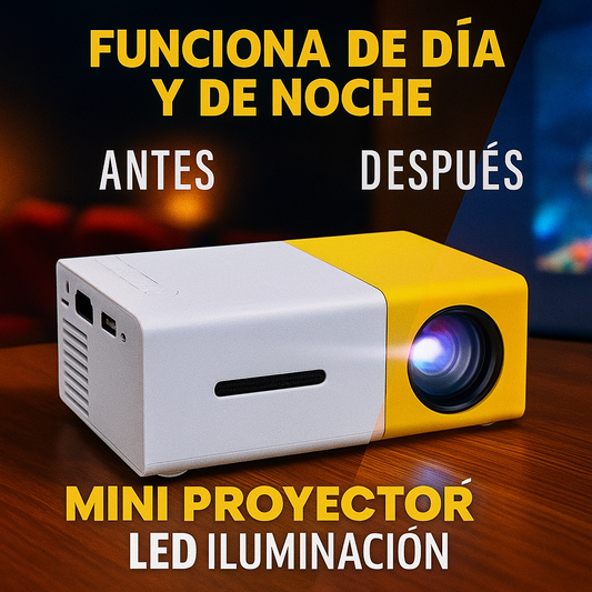 Mini Proyector LED YG300 – Cine portátil en cualquier lugar